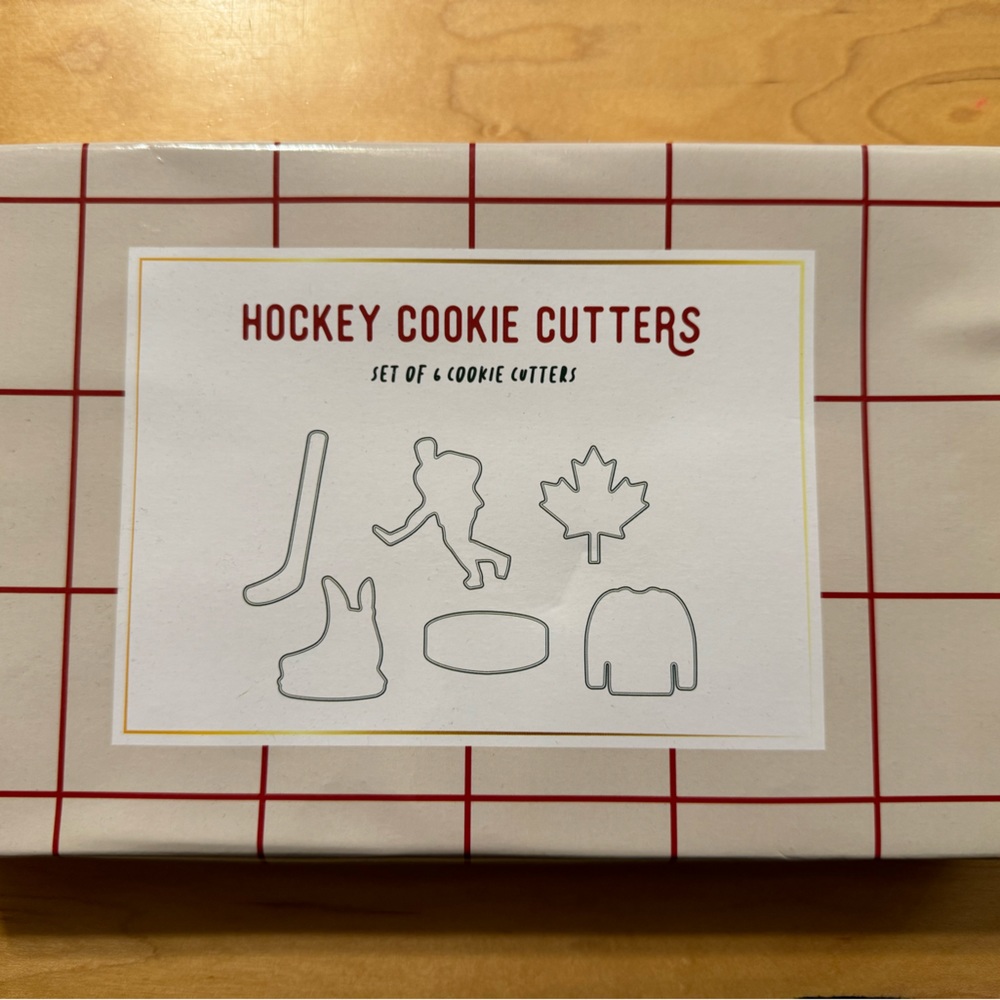 Indigo Hockey Cookie Cutters Set of 6